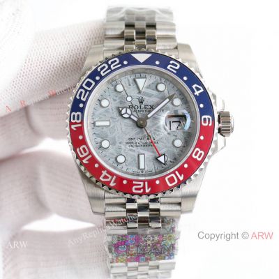 Clean Factory Top Clone Rolex GMT-Master II Space Pepsi 3186 Watch with Jubilee Strap
